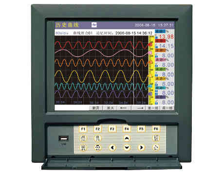 中長圖彩屏無紙記錄儀